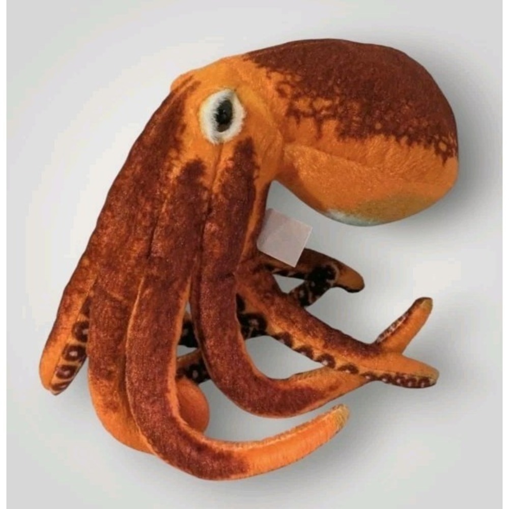 Octopus Plush Realistic National Geographic Orange Ocean Stuffed Animal Sea 11"